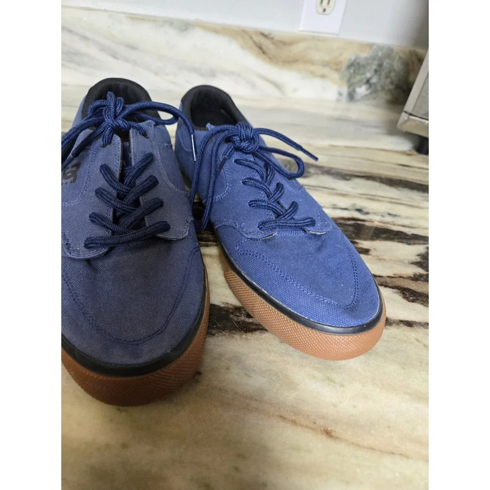 DC‎ Nyjah Vulc TX Skateboard Shoes Blue Gum Sole Men's Sz 9